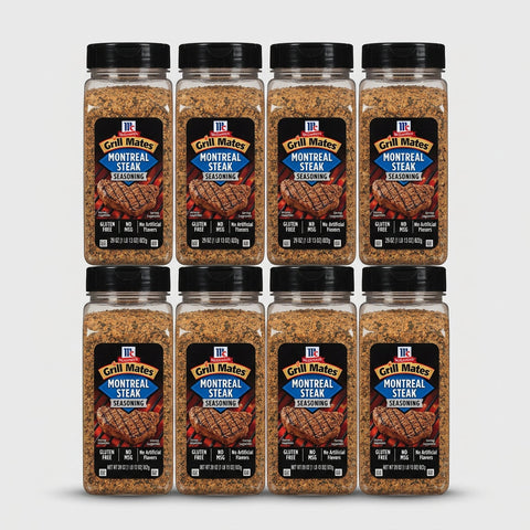 8 Jars of McCormick Grill Mates Montreal Steak Seasoning, 29 oz