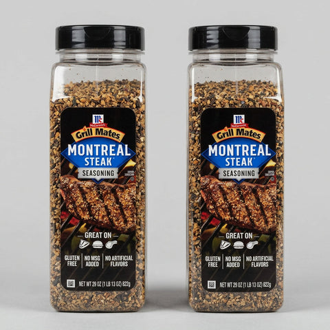 2 Jars of McCormick Grill Mates Montreal Steak Seasoning, 29 oz