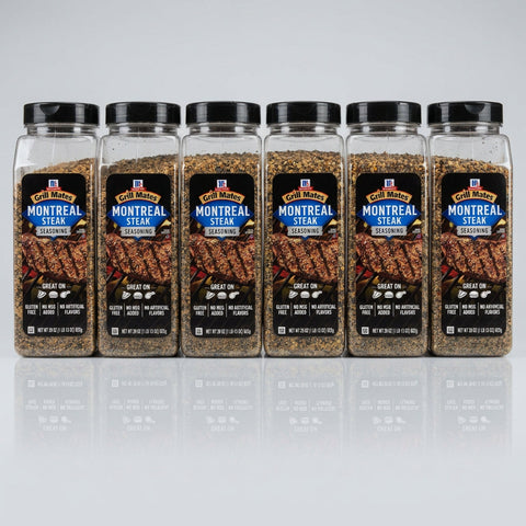 6 Jars of McCormick Grill Mates Montreal Steak Seasoning, 29 oz