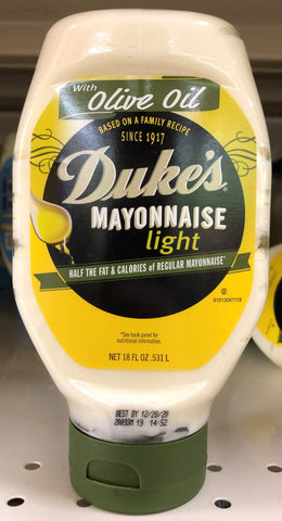 3 Bottles of Duke's Light Mayonnaise with Olive Oil