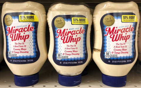 3 Bottles Miracle Whip Original Dressing 22 oz Mayonnaise Mayo