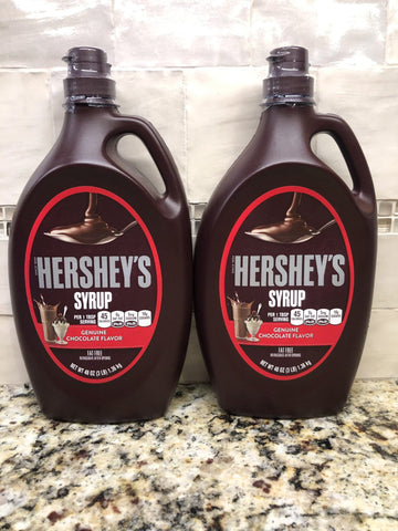 2 Bottles Hershey's Chocolate Syrup 48 oz Milk Ice Cream Dessert FREE SHIP