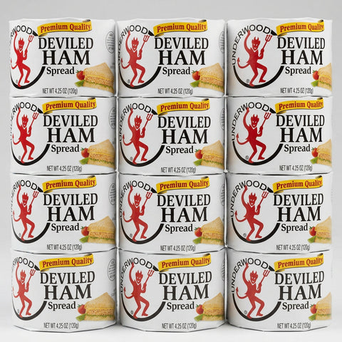 12 Cans Underwood Deviled Ham Spread 4.25 oz. Can