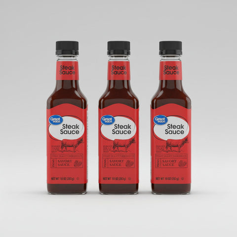 THREE BOTTLES A1 Style Great Value Steak Sauce 10 oz Chicken Meatloaf Burger
