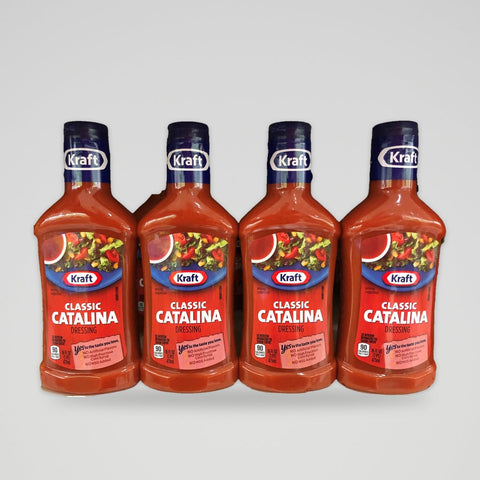 4 Bottles Kraft Classic Catalina Salad Dressing 16 oz
