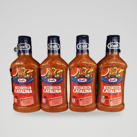 4 Bottles Kraft Tangy Bacon Catalina Salad Dressing 16 oz (Copy)