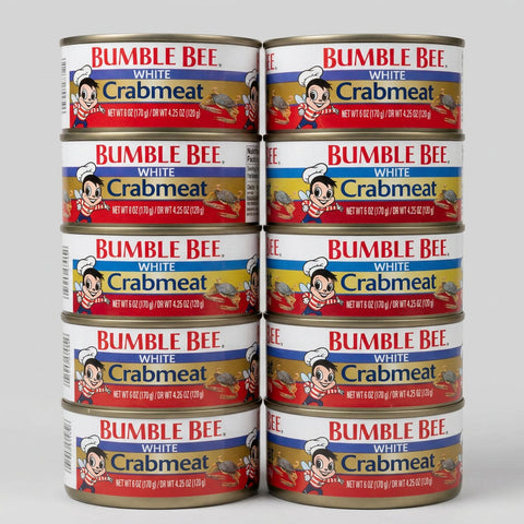 10 Cans of Bumble Bee White Crab Meat, 6 oz