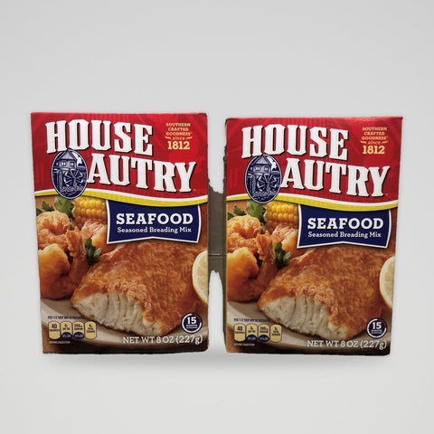 2 Boxes of House Autry Southern Seafood Breader Mix, 8 oz