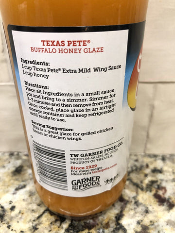 2 BOTTLES Texas Pete Extra Mild Buffalo Wing Sauce Dip 12 Oz Chicken