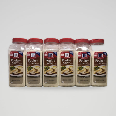 6 Jars of McCormick Premium Poultry Gravy Mix, 18 oz