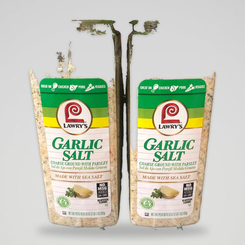 2 Jars of Lawry's Coarse Ground Garlic Salt with Parsley, 33 oz