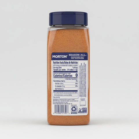 2 JARS Morton Season-All Seasoned Salt 35 oz pepper paprika