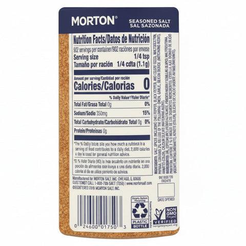 2 JARS Morton Season-All Seasoned Salt 35 oz pepper paprika