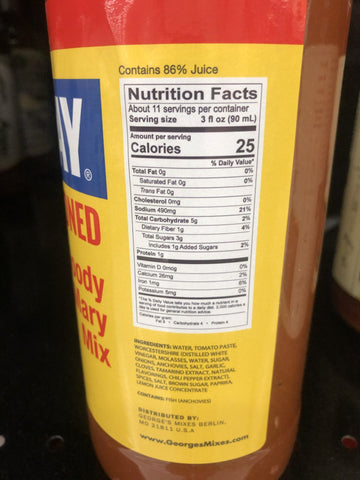 George’s Mixes Old Bay Bloody Mary Mix, 32 oz