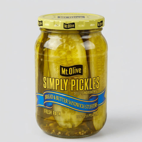 Mount Olive Simply Pickles Bread & Butter Sandwich Stuffers, 16 oz