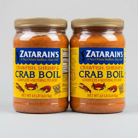 2 Jars of Zatarain's Seasoning Crawfish Shrimp & Crab Boil, 4.5 lb