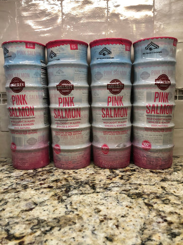 24 CANS Wellsley Farms Alaskan Pink Salmon 6 oz. FREE SHIP