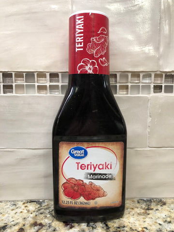 4 BOTTLES Great Value Teriyaki Marinade 12.25 oz Meat Grill
