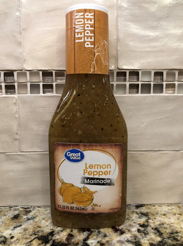 4 Bottles of Great Value Lemon Pepper Marinade, 12.25 oz