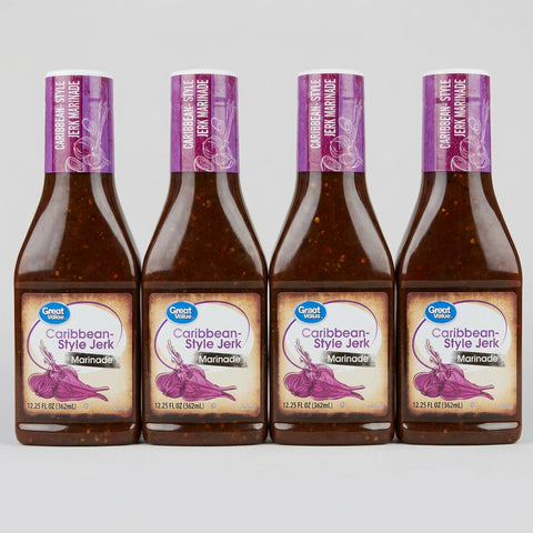 4 Bottles of Great Value Caribbean Style Jerk Marinade, 12.25 oz