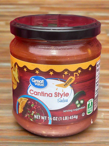 3 Jars Great Value Medium Cantina Style Salsa 16 oz Pepper Dip Picante
