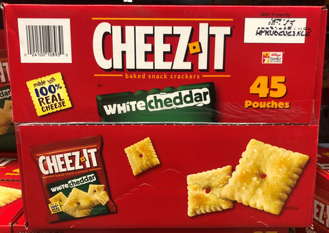 Cheez-It White Cheddar Cheese Cracker Snack Packs 1.5 oz 45 packs