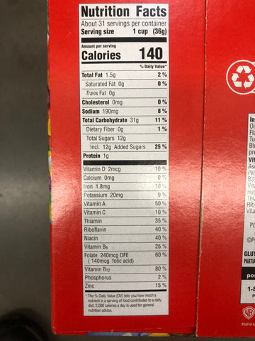 Post Fruity Pebbles Cereal, 48 oz