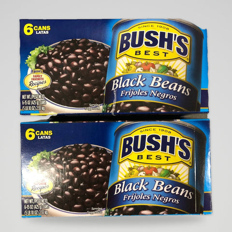 12 Cans of Bush's Black Beans, 15 oz