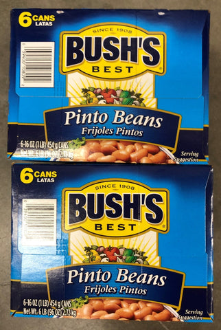 12 Cans of Bush's Pinto Beans, 15 oz