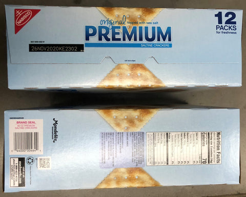 2 Boxes Nabisco Original Premium Saltine Crackers 48 oz FREE SHIP