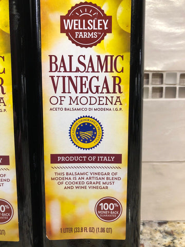 2 Bottles Wellsley Farms Balsamic Vinegar 1L Modena Italy Grape