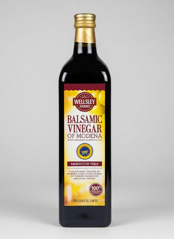 2 Bottles Wellsley Farms Balsamic Vinegar 1L Modena Italy Grape