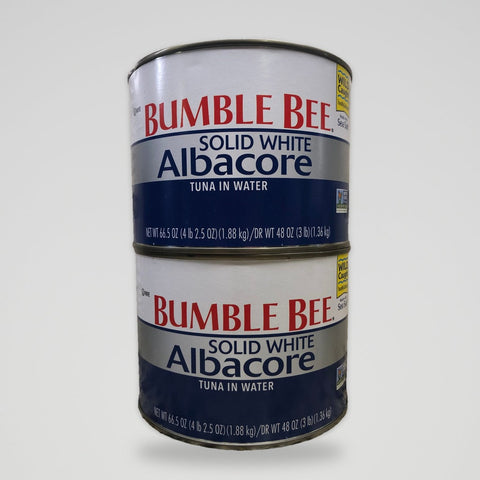 2 Cans of Bumble Bee Solid White Albacore Tuna in Water, 66.5 oz