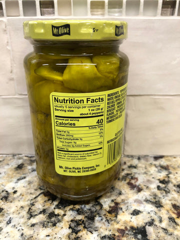 4 Jars Mount Olive Sweet Heat Pepperoncini Peppers 12 oz