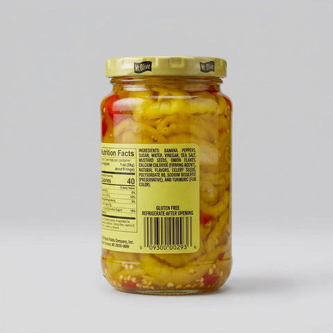 4 Jars of Mount Olive Sweet Heat Banana Pepper Rings, 12 oz