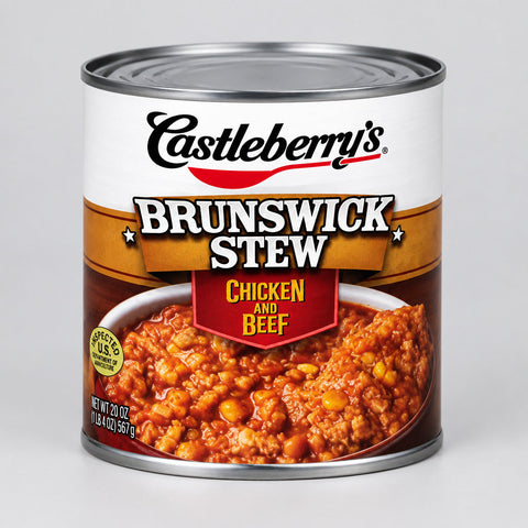 4 Cans of Castleberry's Brunswick Stew Chicken And Beef, 20 oz
