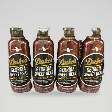 4 Bottles of Duke's Georgia Sweet Heat BBQ Sauce, 17.5 oz