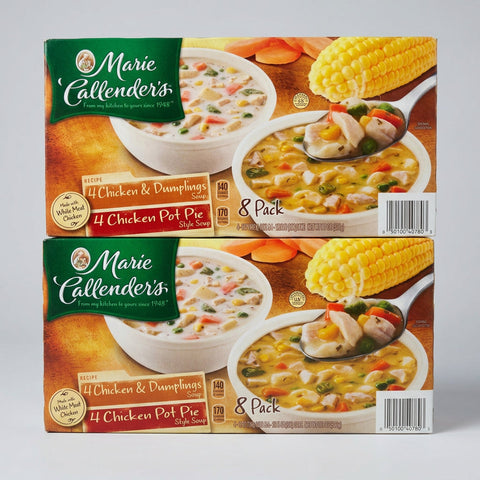 16 Marie Callender's Variety Pack Soup Chicken & Dumplings, Chicken Pot Pie