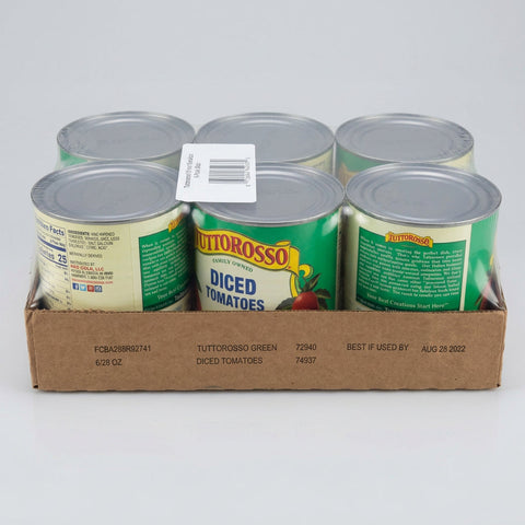 6 Cans of Tuttorosso 100 Percent Natural Diced Tomatoes, 28 oz