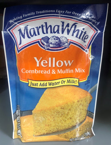 Martha White Yellow Cornbread & Muffin Mix 6.5 oz Just add Water or Milk!
