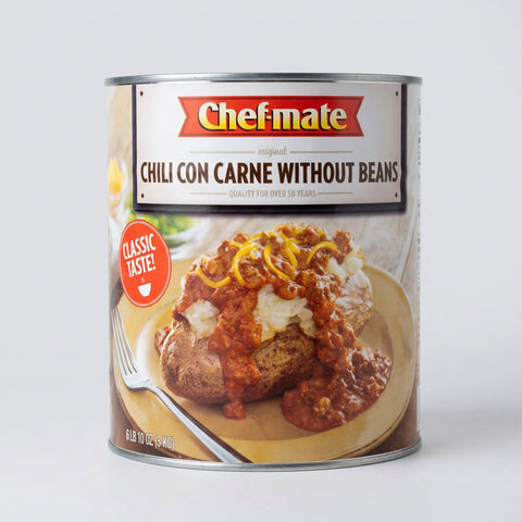 Huge Can Chef Mate Chili con carne without Beans, 6 lb