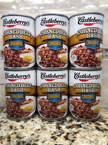 6 CANS Castleberry's Original Corned Beef Hash 15 oz Can Egg Sandwich Stew