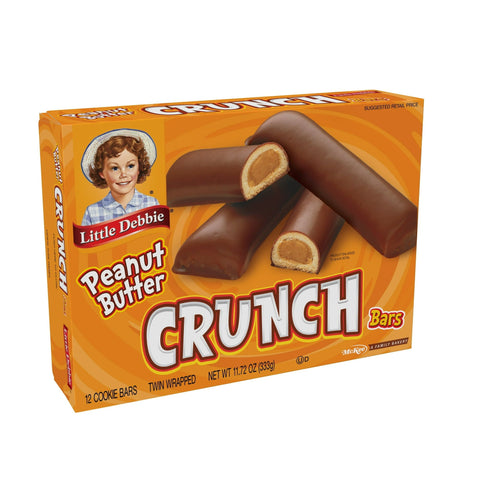 2 Boxes Little Debbie Peanut Butter Crunch Bars 24 Total Snacks