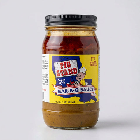 3 Bottles of Pig Stand Cajun Style Bar-B-Q BBQ Sauce, 16 oz