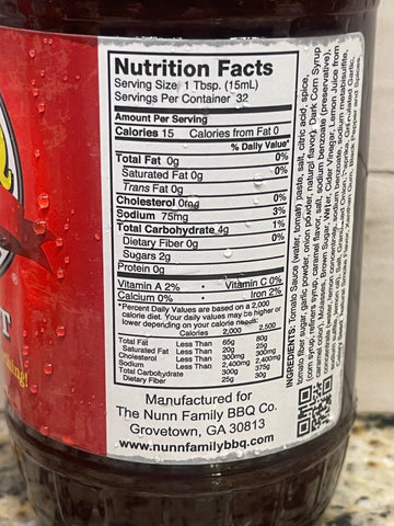 Nunn's Original Sweet BBQ Sauce, 16 oz