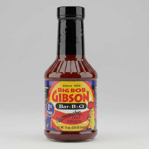 3 BOTTLES Big Bob Gibson Championship Red Sauce BBQ 19 oz Ribs