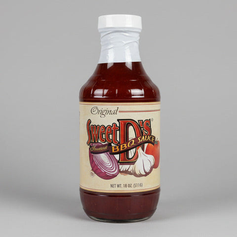 2 BOTTLES Sweet D's Original Barbecue BBQ Sauce 18 oz Ribs Pork