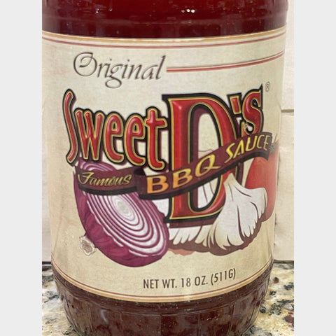 2 Bottles of Sweet D's Original Barbecue Sauce, 18 oz