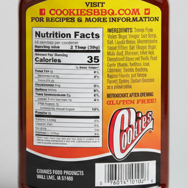 4 BOTTLES Cookies Original Sweet & Smoky Bar B Q Sauce Ribs Chicken