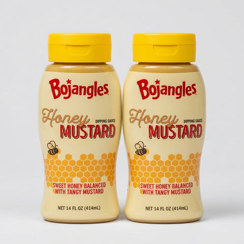 2 Bottles Bojangles Honey Mustard Dipping Bo Sauce Chicken Dressing Wing